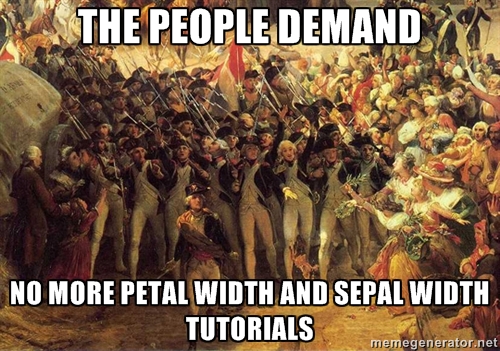 Revolution against petal sepal data meme